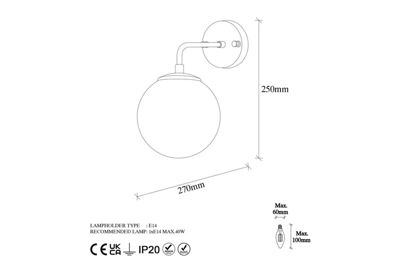 Vegg lampe Tolra Vintage Transparent - Vintage Transparent - Belysning - Innendørsbelysning & Lamper - Vegglampe