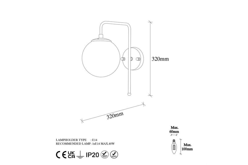 Vegg lampe Tolra Vintage - Vintage - Belysning - Innendørsbelysning & Lamper - Vegglampe