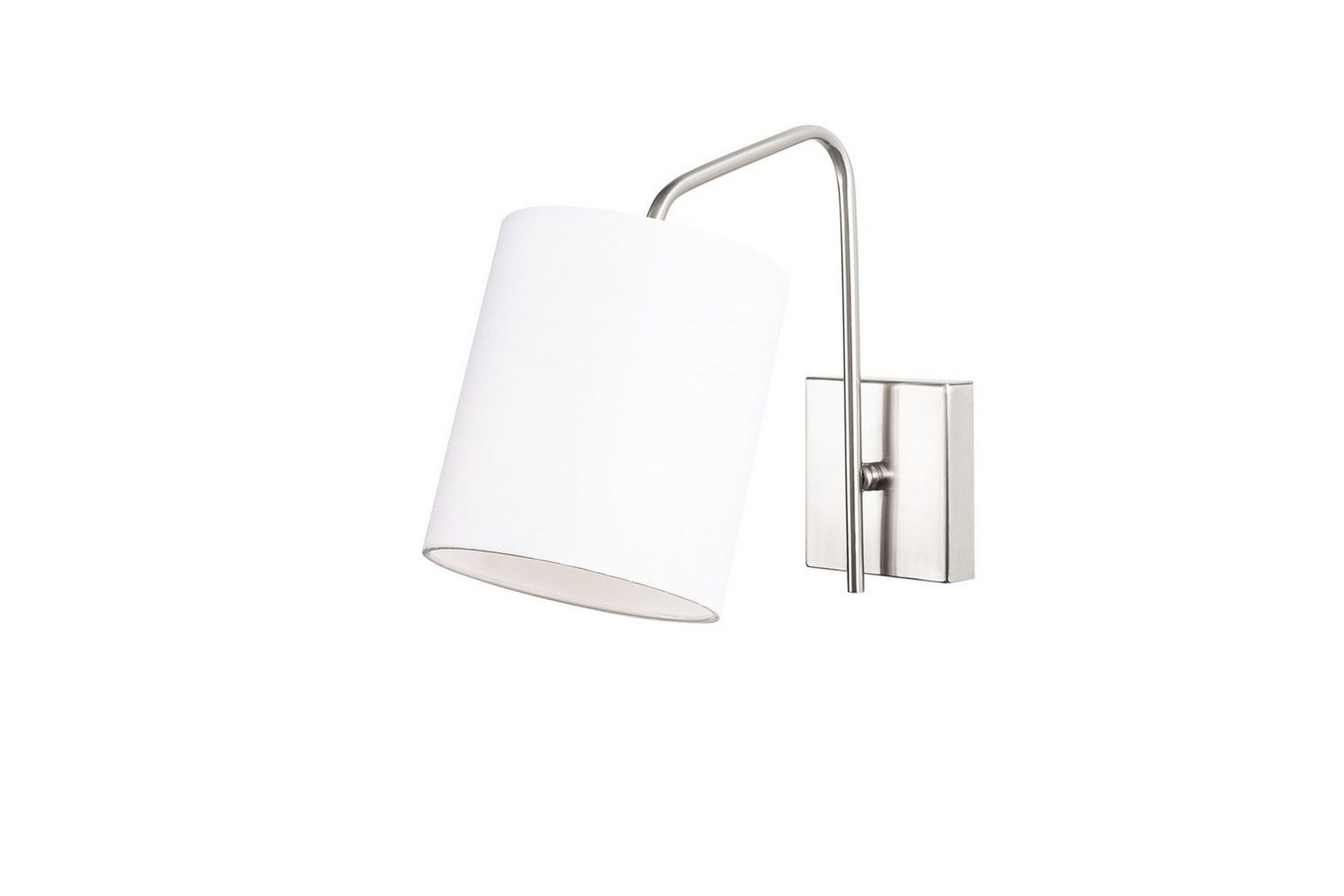 Vegg lampe Ve Nikkel / Hvit - Hvit