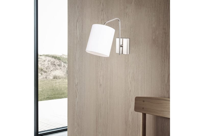 Vegg lampe Ve Nikkel / Hvit - Hvit - Belysning - Innendørsbelysning & Lamper - Vegglampe