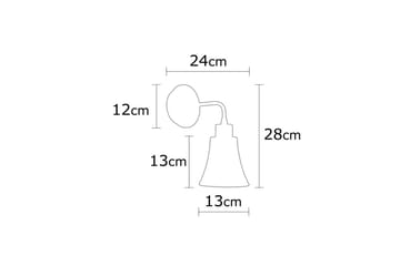 Vegg lampe Vellor Kobber - Kobber - Belysning - Innendørsbelysning & Lamper - Vegglampe