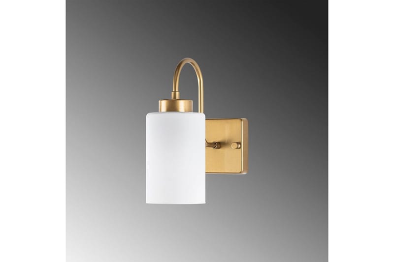 Vegg lampe Yalara Hvit / Gull - Hvit / Gull - Belysning - Innendørsbelysning & Lamper - Vegglampe