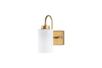 Vegg lampe Yalara Hvit / Gull - Hvit / Gull - Belysning - Innendørsbelysning & Lamper - Vegglampe