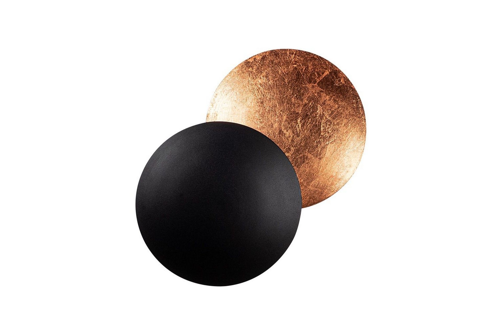 Vegg lampe Zandel Svart / Kobber - Svart / Kobber