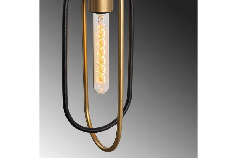 Vegg lampe Pindor Svart / Gull - Gull/Svart - Belysning - Innendørsbelysning & Lamper - Vegglampe