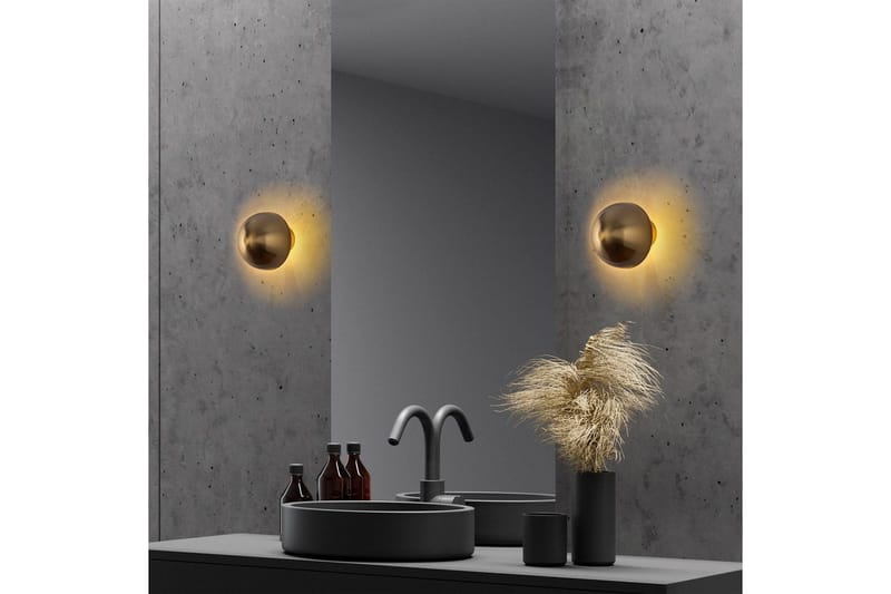 Vegg lampe Polmar Gull - Diameter: 16 cm - Belysning - Innendørsbelysning & Lamper - Vegglampe