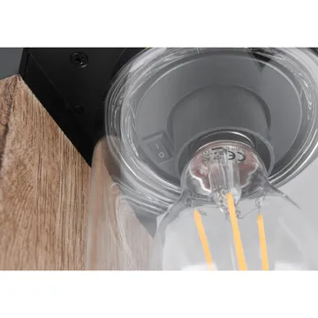 Vegglampe Ardila - Tre/mattsvart - Belysning - Innendørsbelysning & Lamper - Vegglampe