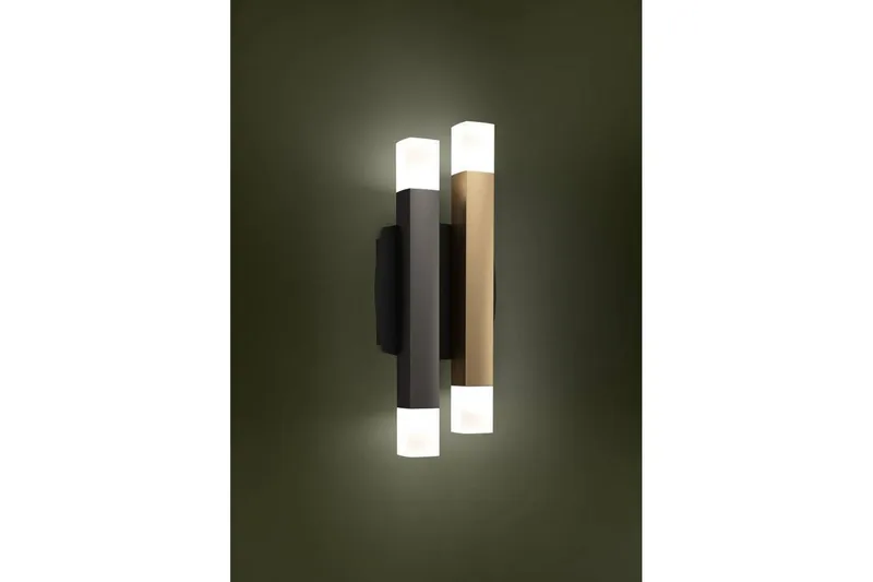 Vegglampe Eglo Estanterios Grå/Brun Opp og Ned 4 Lamper - Belysning - Innendørsbelysning & Lamper - Vegglampe