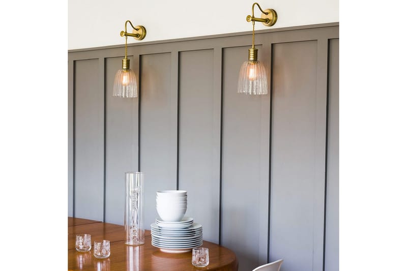 Vegglampe Elstead Lighting Douille Aldret Messing - Aldret Messing - Belysning - Innendørsbelysning & Lamper - Vegglampe