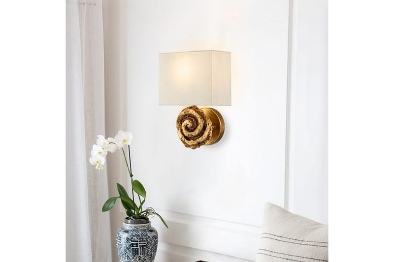 Vegglampe Flambeau Virvel Gullblad - Gullblad - Belysning - Innendørsbelysning & Lamper - Vegglampe