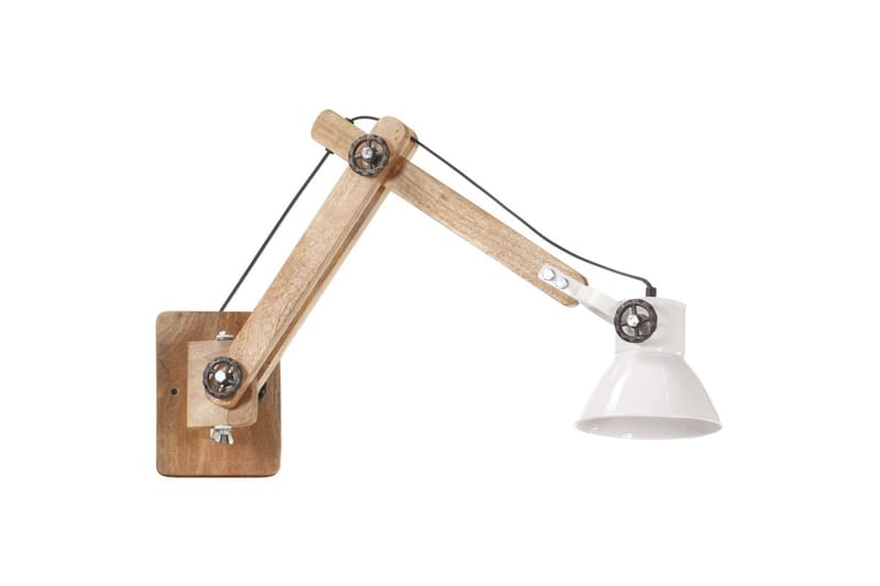 Vegglampe i industriell stil hvit rund E27 - Hvit - Belysning - Innendørsbelysning & Lamper - Vegglampe