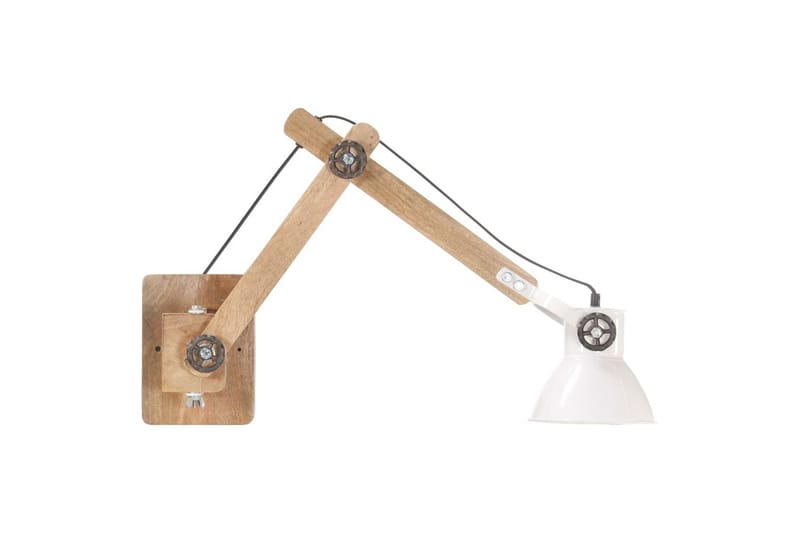Vegglampe i industriell stil hvit rund E27 - Hvit - Belysning - Innendørsbelysning & Lamper - Vegglampe