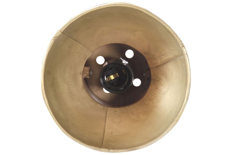 Vegglampe i industriell stil messing rund E27 - Gul - Belysning - Innendørsbelysning & Lamper - Vegglampe