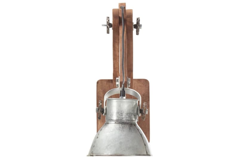 Vegglampe i industriell stil sølv rund E27 - Silver - Belysning - Innendørsbelysning & Lamper - Vegglampe