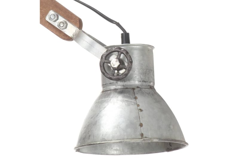 Vegglampe i industriell stil sølv rund E27 - Silver - Nattlampe vegg - Soveromslampe - Vegglampe - Veggarmatur