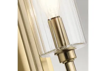 Vegglampe Kichler Kimrose Børstet naturlig messing - Børstet naturlig messing - Belysning - Innendørsbelysning & Lamper - Vegglampe