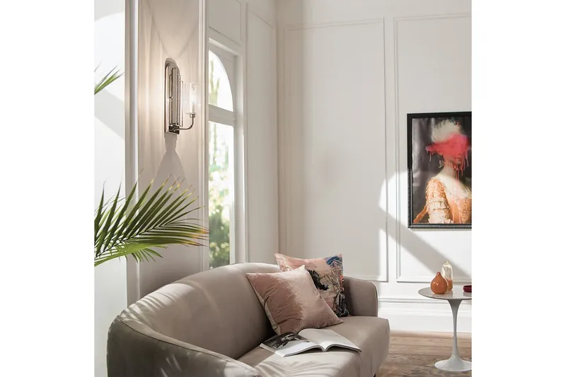 Vegglampe Kichler Kimrose Polert nikkel - Polert nikkel - Belysning - Innendørsbelysning & Lamper - Vegglampe