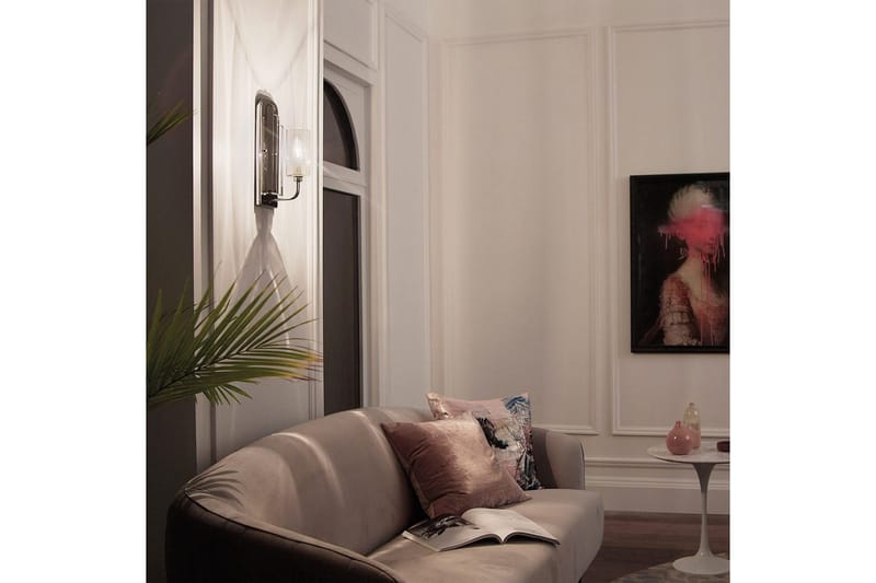 Vegglampe Kichler Kimrose Polert nikkel - Polert nikkel - Belysning - Innendørsbelysning & Lamper - Vegglampe