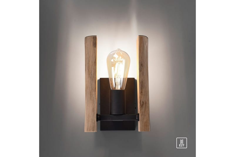 Vegglampe Log - 15x25x17 cm - Belysning - Innendørsbelysning & Lamper - Vegglampe
