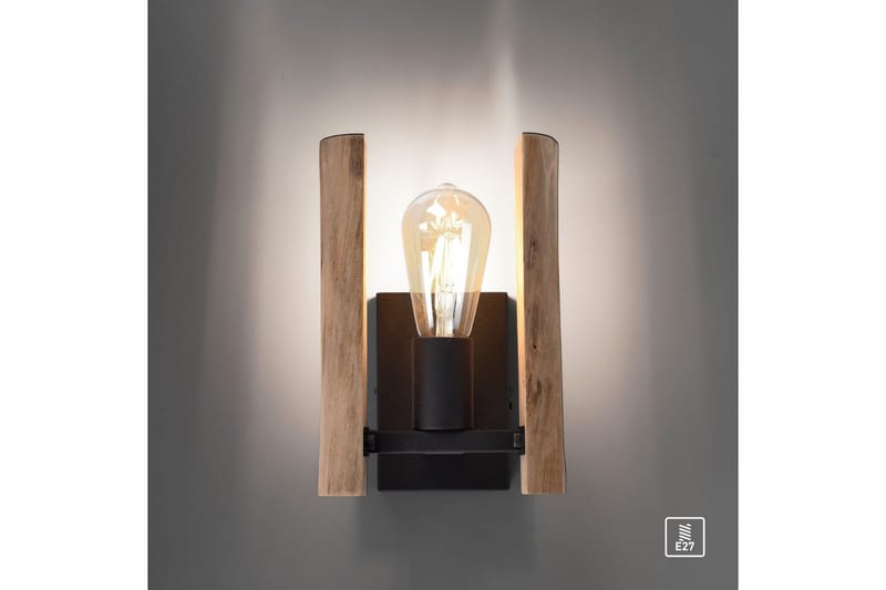 Vegglampe Log - 15x25x17 cm - Belysning - Innendørsbelysning & Lamper - Vegglampe