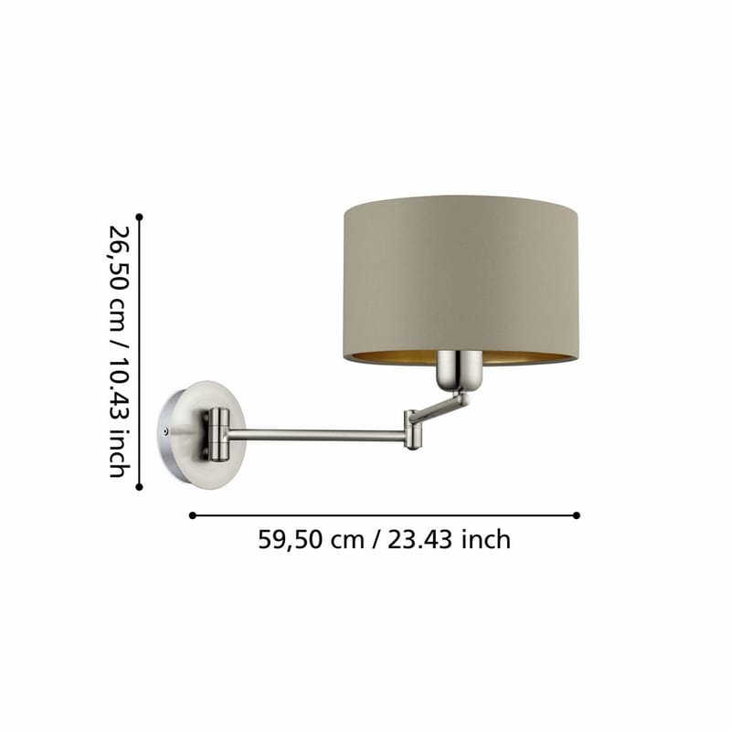 Vegglampe Maserlo - 23 cm - Belysning - Innendørsbelysning & Lamper - Vegglampe - Veggarmatur