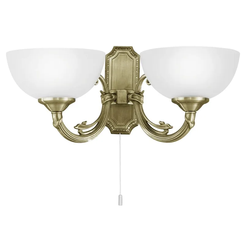 Vegglampe Savoy med 2 lamper, 41 cm