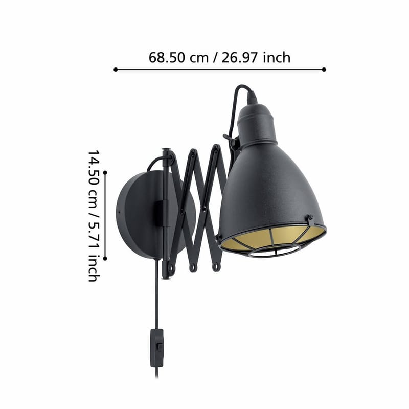 Vegglampe Treburley - 65 cm - Belysning - Innendørsbelysning & Lamper - Vegglampe