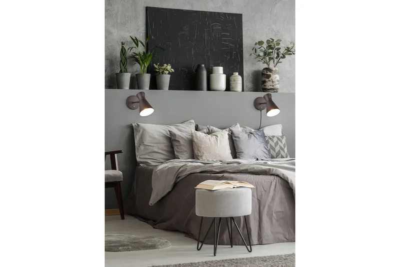 Vegglampe TRIO Enzo Matt svart - Matt svart - Belysning - Innendørsbelysning & Lamper - Vegglampe