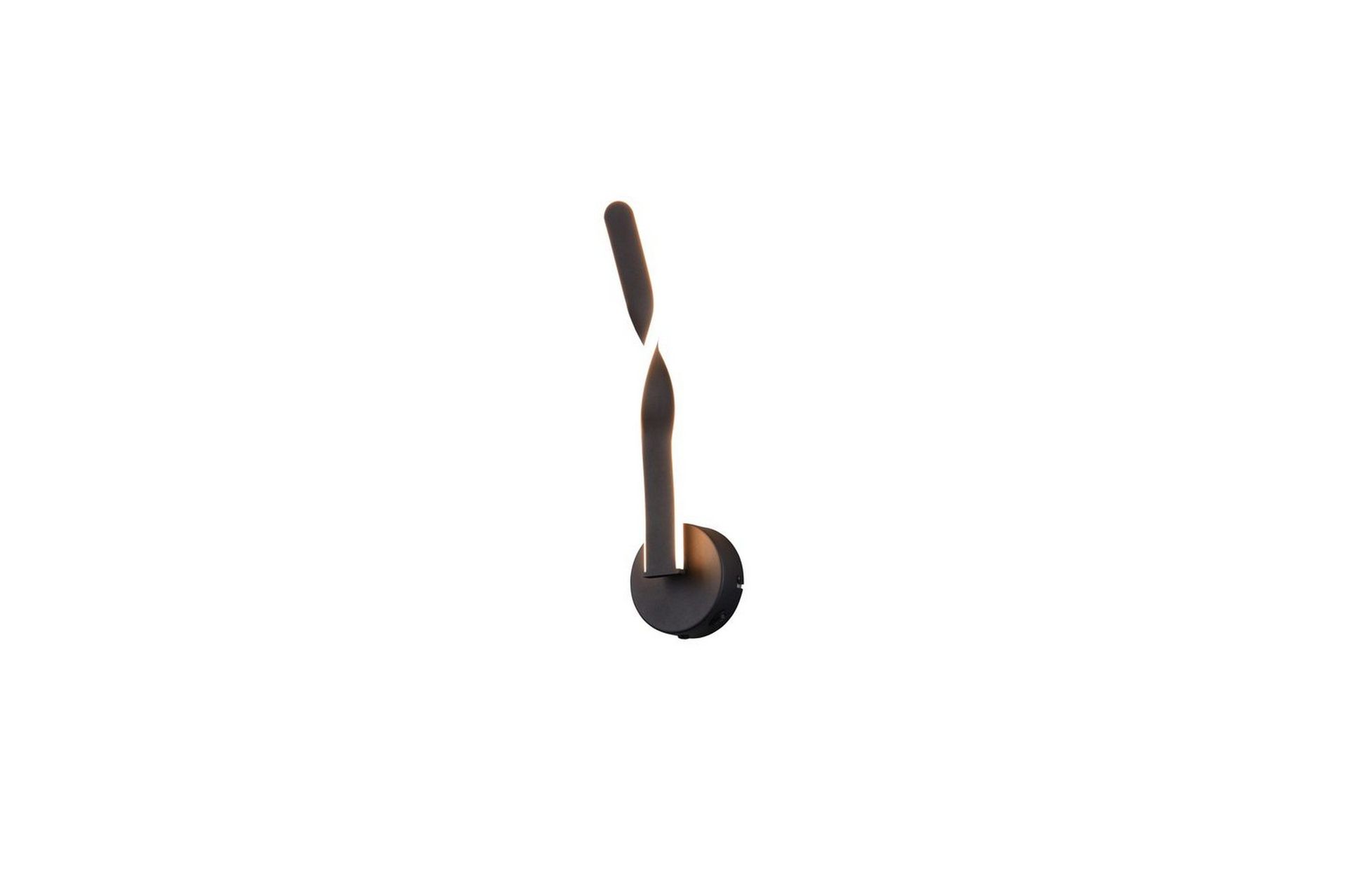 Vegglampe TRIO Ginko Matt svart - Matt svart