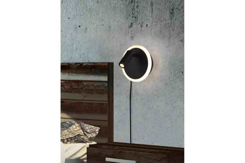 Vegglampe TRIO Jordan Matt svart - Matt svart - Belysning - Innendørsbelysning & Lamper - Vegglampe