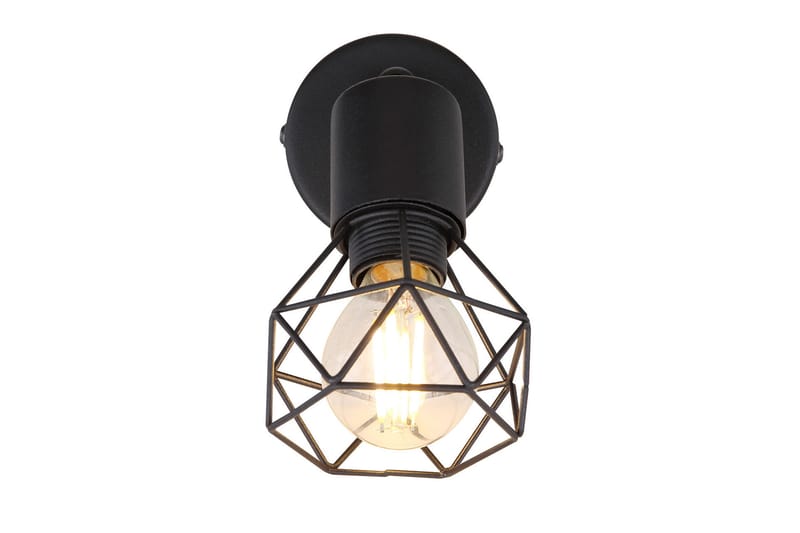 Xara Vegglampe Svart - Globo Lighting - Nattlampe vegg - Soveromslampe - Vegglampe - Veggarmatur