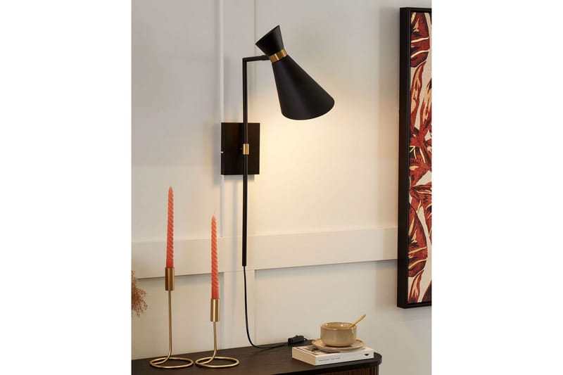 Yassil Vegglampe E27 E27 - Svart - Belysning - Innendørsbelysning & Lamper - Vegglampe