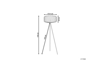 Vendaval Gulvlampe 145 cm - Svart - Belysning - Innendørsbelysning & Lamper - Soveromslampe