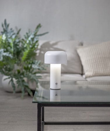 Bobby bordlampe 12,5 cm - hvit - Belysning - Innendørsbelysning & Lamper - Vinduslampe - Vinduslampe på fot