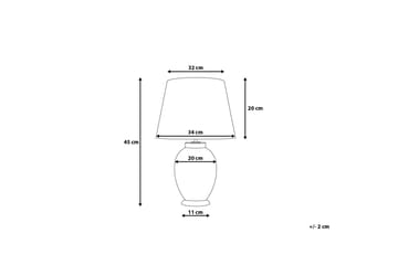 Brenta Bordlampe 34 cm - Lilla - Belysning - Innendørsbelysning & Lamper - Vinduslampe - Vinduslampe på fot