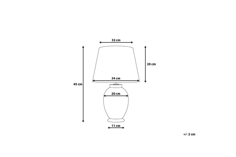 Brenta Bordlampe 34 cm - Lilla - Belysning - Innendørsbelysning & Lamper - Vinduslampe - Vinduslampe på fot
