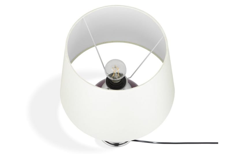 Brenta Bordlampe 34 cm - Lilla - Vinduslampe på fot - Soveromslampe - Stuelampe - Nattlampe bord - Vinduslampe - Bordlampe