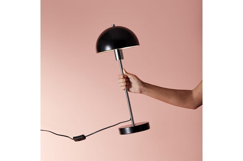 Herstal Bordlampe 47,5 cm - Svart - Vinduslampe på fot - Soveromslampe - Stuelampe - Nattlampe bord - Vinduslampe - Bordlampe