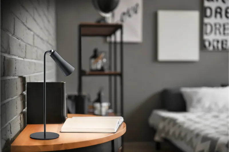 Maxi LED-Bordlampe Oppladbar Mattsvart - Belysning - Innendørsbelysning & Lamper - Vinduslampe - Vinduslampe på fot