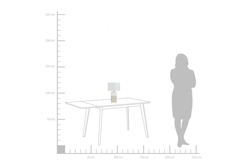 Navia Bordlampe 30 cm - Hvit - Belysning - Innendørsbelysning & Lamper - Vinduslampe - Vinduslampe på fot