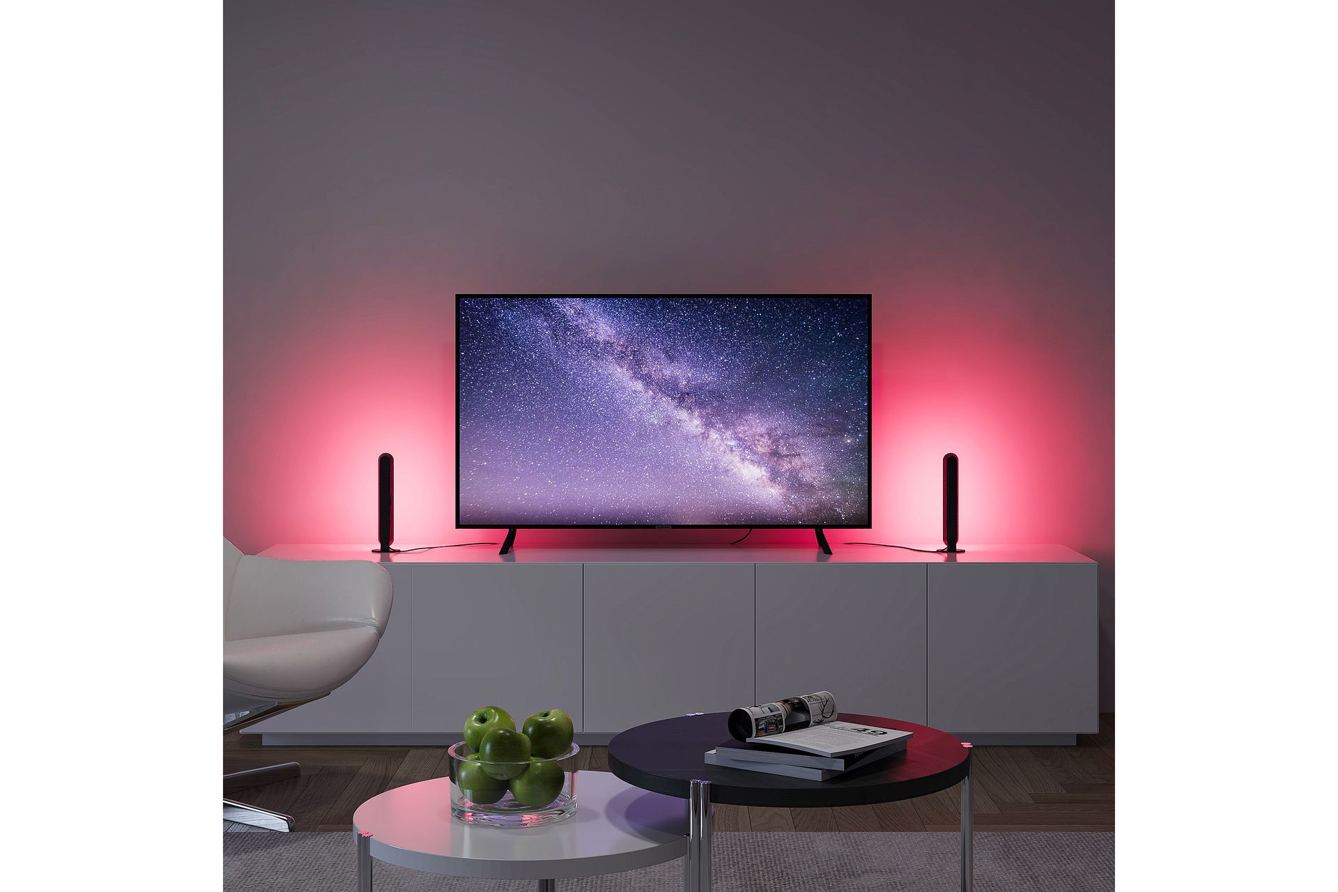 Trio Lighting Game LED Bordlampe 2-pack Svart RGB - Belysning - Innendørsbelysning & Lamper - Vinduslampe - Vinduslampe på fot