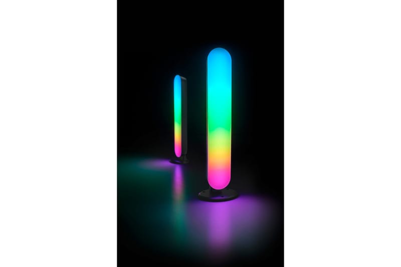 Trio Lighting Game LED Bordlampe 2-pack Svart RGB - Belysning - Innendørsbelysning & Lamper - Vinduslampe - Vinduslampe på fot