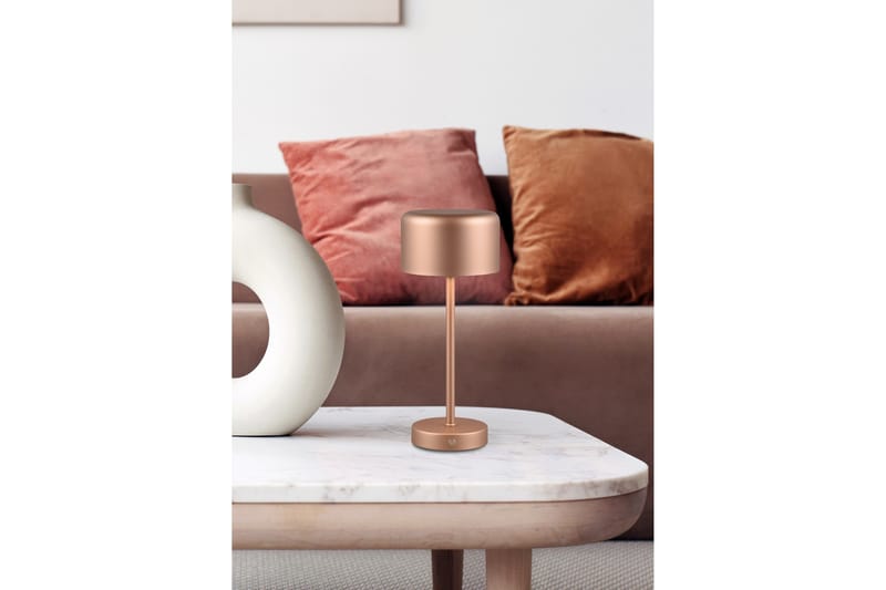 Trio Lighting Jeff LED bordlampe kaffe brun oppladbar - Belysning - Innendørsbelysning & Lamper - Vinduslampe - Vinduslampe på fot