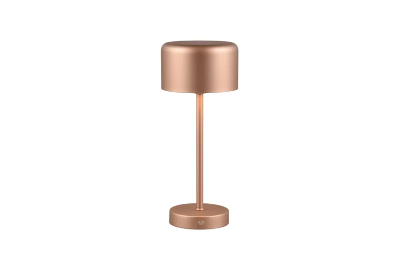 Trio Lighting Jeff LED bordlampe kaffe brun oppladbar, undefined