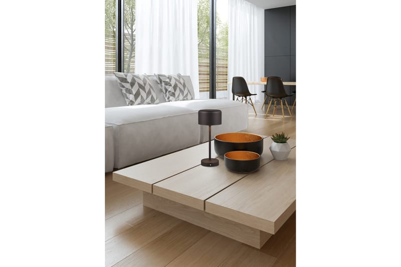 Trio Lighting Jeff LED bordlampe matt svart oppladbar - Belysning - Innendørsbelysning & Lamper - Vinduslampe - Vinduslampe på fot