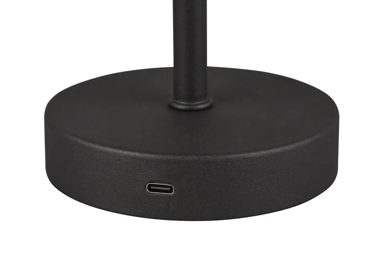 Trio Lighting Jeff LED bordlampe matt svart oppladbar - Belysning - Innendørsbelysning & Lamper - Vinduslampe - Vinduslampe på fot