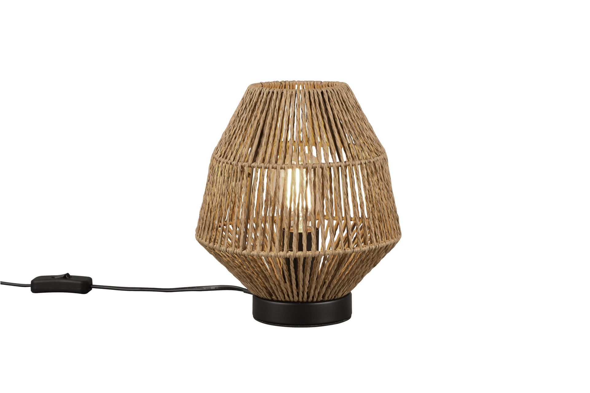 Trio Lighting Miki Bordlampe E27 Sisal - Belysning - Innendørsbelysning & Lamper - Vinduslampe - Vinduslampe på fot