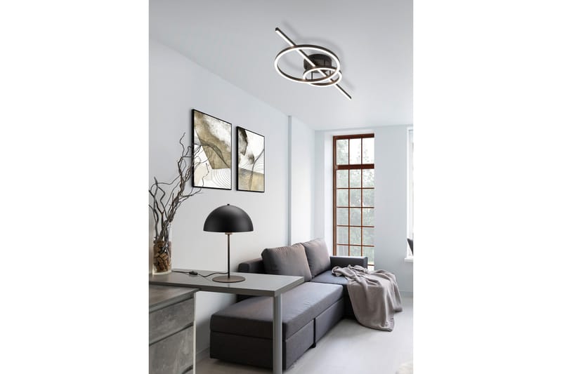 Trio Lighting Nola Bordlampe 45 cm E27 matt svart - Belysning - Innendørsbelysning & Lamper - Vinduslampe - Vinduslampe på fot