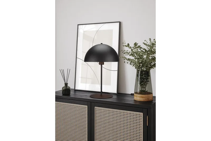 Trio Lighting Nola Bordlampe 45 cm E27 matt svart - Belysning - Innendørsbelysning & Lamper - Vinduslampe - Vinduslampe på fot