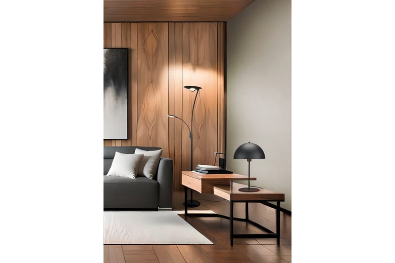 Trio Lighting Nola Bordlampe 45 cm E27 matt svart - Belysning - Innendørsbelysning & Lamper - Vinduslampe - Vinduslampe på fot